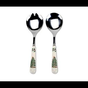 Spode Christmas Salad Servers